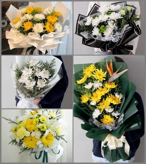 山东青岛平度市东阁街道东窝洛子村白事花束代送